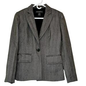 Banana Republic tweed wool blazer old money academia office siren corpcore 6​​